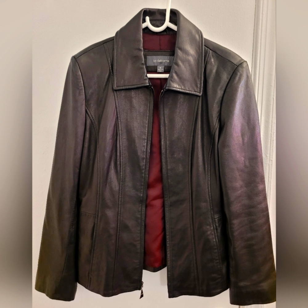 Liz Claiborne | Black | Leather Jacket | Size M